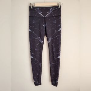 Barry's Bootcamp Navy and White Marble Legging Size Small